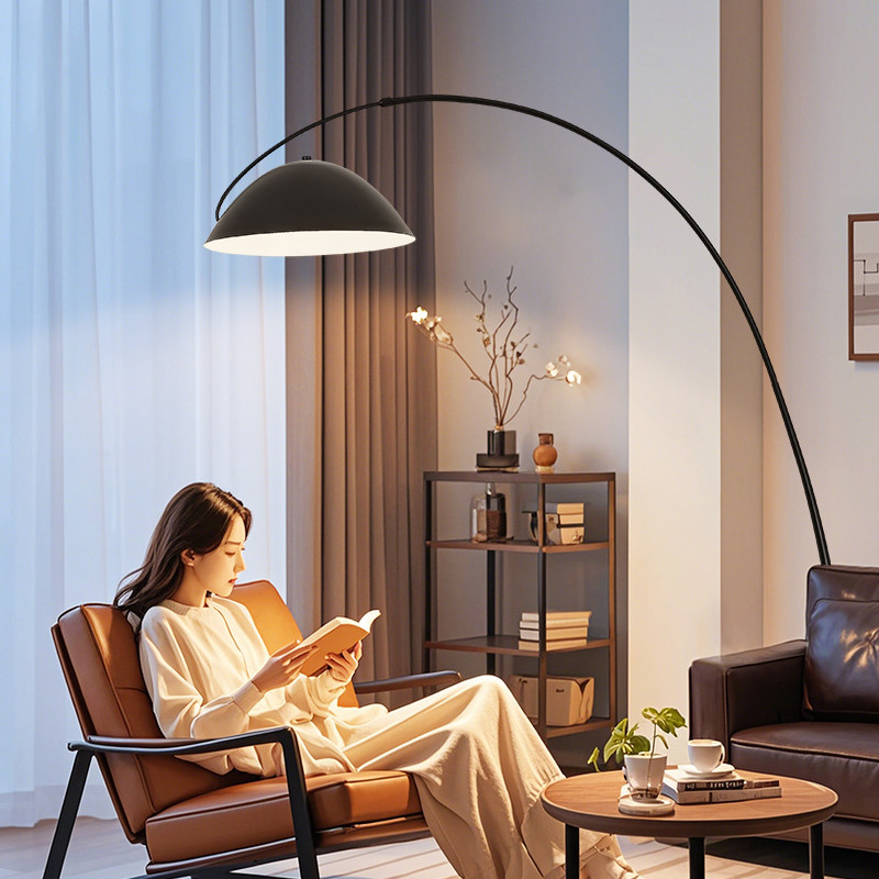 全光谱钓鱼灯落地灯客厅沙发旁高级极简风气氛灯卧室智能立式台灯