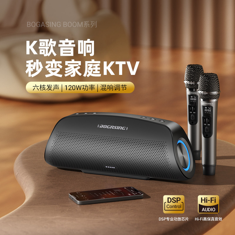 柏林之声K歌蓝牙音箱户外低音炮家庭大音量高端家用发烧HIFI音响